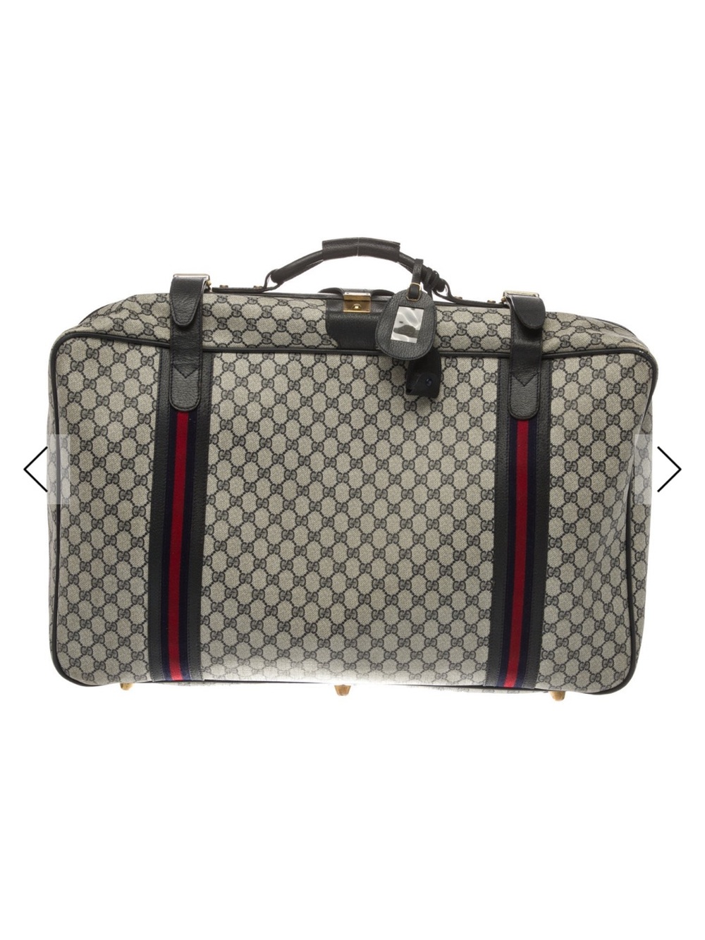 Gucci Canvas Carry-On with Red and Blue Web Stripes